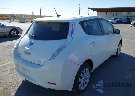 2015 Nissan Leaf S z USA, uszkodzony, nr VIN 1N4AZ0CP6FC315000
